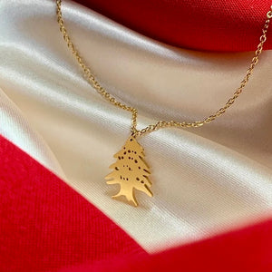 Cedar Necklace  · Gold