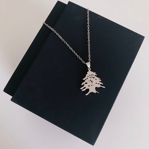 Cedar Necklace  · Silver